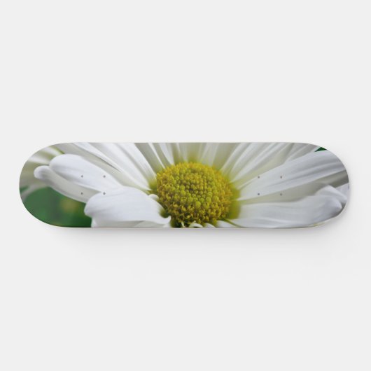 White Daisies Skateboard (Horizontal)