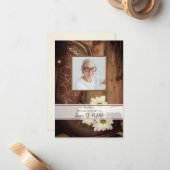 White Daisies stimuliert Gedächtnisfeier für Erinn Mitteilungskarte (Vorderseite/Rückseite Beispiel)