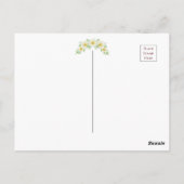 White Daisies Watercolor Budget Vielen Dank Postkarte (Rückseite)