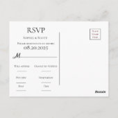 White Daisies Wreath Watercolor Gelbe UAWG Postkarte (Rückseite)