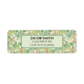 White Daisies Yellow Butterflies Rücksendeadresse (Vorne)