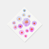 White Daisis Cocktail Paper Napkins Serviette (Ecke)