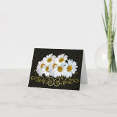 White Daisis Note Card Karte (Vorderseite)