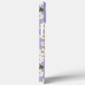 White Daisis on lavender Case-Mate iPhone Hülle (Rückseite / Rechts)