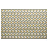 White Daisis on Taupe Background Stoff (Yard (91,4 cm))