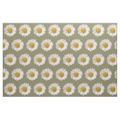 White Daisis on Taupe Background Stoff (Fat Quarter (45,7 x 55,9 cm))