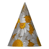 White Daisis: Schöner Blumenhintergrund Partyhütchen (Links)