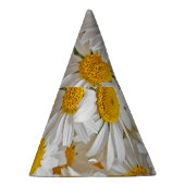 White Daisis: Schöner Blumenhintergrund Partyhütchen (Rechts)