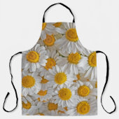 White Daisis: Schöner Blumenhintergrund Schürze (Vorderseite)
