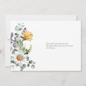 White Daisis Trauzeugin Vorschlag Card Einladung (Rückseite)