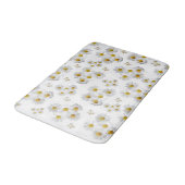 White Daisy Bad Bath Mat Badematte (Schrägansicht)