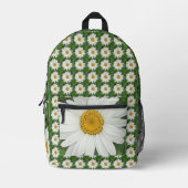 White Daisy Bedruckter Rucksack (Vorderseite)