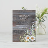 White Daisy Begleitkarte (Stehend Vorderseite)