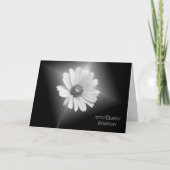 White Daisy Beileid Karte (Vorderseite)