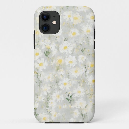 White Daisy Blossom Mobile Case (Rückseite)