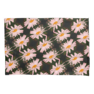 White Daisy Blume Abstraktes Muster Kissenbezug
