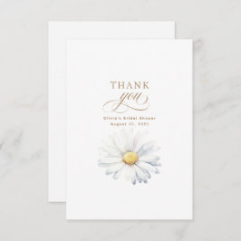 White Daisy Blume Brautparty Vielen Dank Dankeskarte