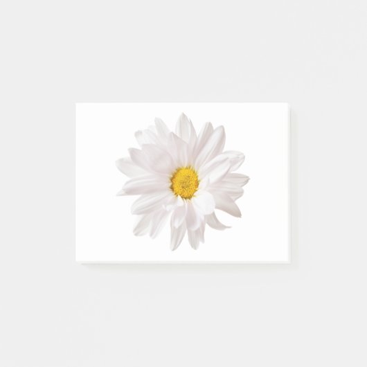 White Daisy Blume Design Floral Daisies Template Post-it Klebezettel (Vorderseite)
