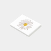 White Daisy Blume Design Floral Daisies Template Post-it Klebezettel (angewinkelt)