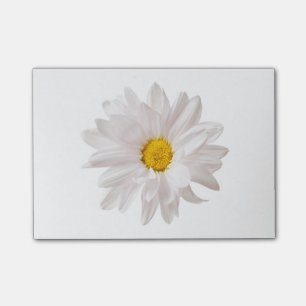 White Daisy Blume Design Floral Daisies Template Post-it Klebezettel