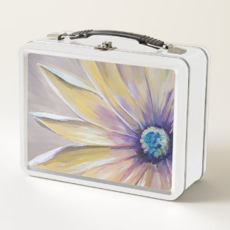 White Daisy & Blume Fine Art Lunchbox von JPDenyer