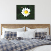 White Daisy Blume Foto Wrapped canvas Leinwanddruck (Insitu (Schlafzimmer))