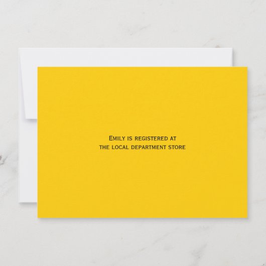 White Daisy Blume Hochzeit Brautparty Einladung (Rückseite)