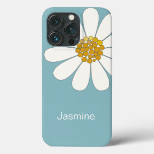 White Daisy Blume Individuelle Name Case-Mate iPhone Hülle
