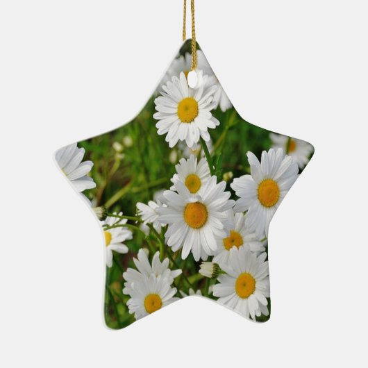 White Daisy Blume Keramikornament (Rechts)