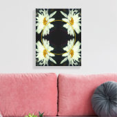 White Daisy Blume kreieren Ihr eigenes Foto Leinwanddruck (Insitu (Wohnzimmer))
