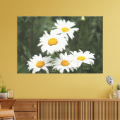 White Daisy Blume Leinwanddruck (Insitu (Wohnzimmer))