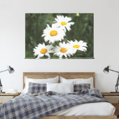 White Daisy Blume Leinwanddruck (Insitu (Schlafzimmer))