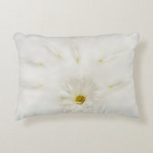 White Daisy Blume Lumbar Kissen (Vorderseite)