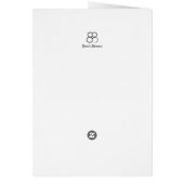 White Daisy Blume mit einer Bee Rosh Hashanah Card (Hinten)