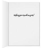 White Daisy Blume mit einer Bee Rosh Hashanah Card (Innen (Rechts))