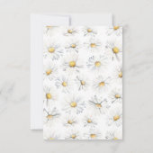 White Daisy Blume Niedlich Elegant Klein Danke (Rückseite)