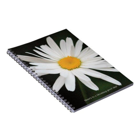 White Daisy Blume Notizblock (Rechte Seite)