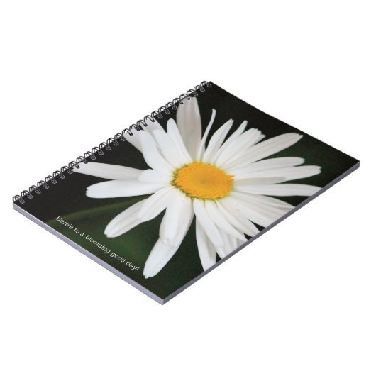 White Daisy Blume Notizblock (Linke Seite)