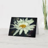 White Daisy Blume Personalisiert Geburtstag Karte (Vorderseite)