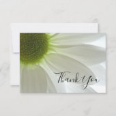 White Daisy Blume Petals Vielen Dank Dankeskarte (Vorderseite)
