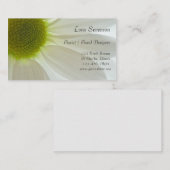 White Daisy Blume Petals Visitenkarte (Vorne/Hinten)