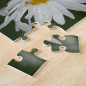 White Daisy Blume Rahmen hinzufügen Ihr eigenes Fo Puzzle (Seite)