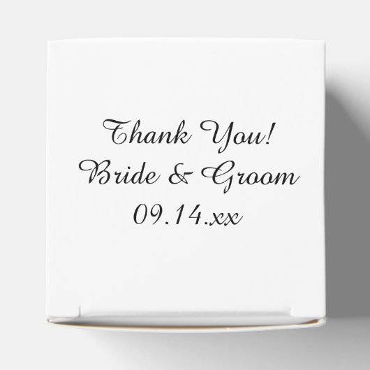 White Daisy Blume Wedding Geschenkschachtel (Oben)