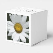 White Daisy Blume Wedding Geschenkschachtel (Rückseite)