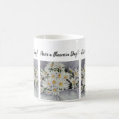 White Daisy Bouquet Blume Kaffeetasse (Mittel)
