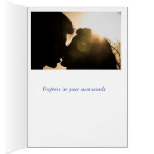 WHITE DAISY BOUQUET DANKE CARD (Innen (Rechts))