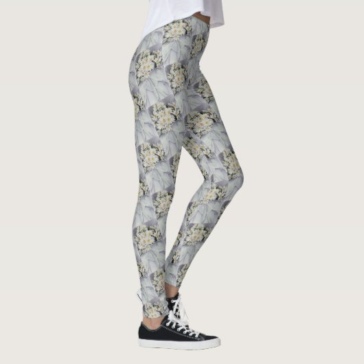 WHITE DAISY BOUQUET LEGGINGS (Rechts)