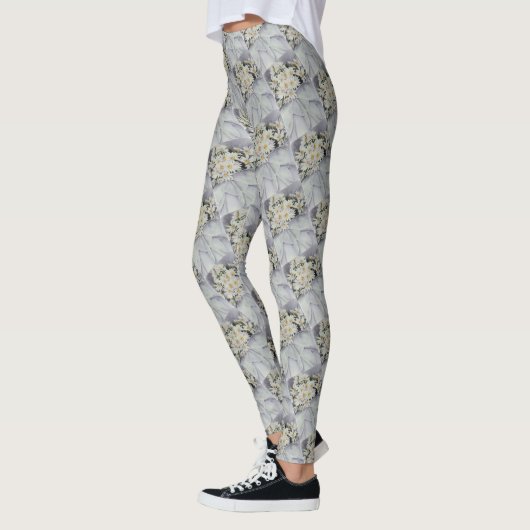 WHITE DAISY BOUQUET LEGGINGS (Links)
