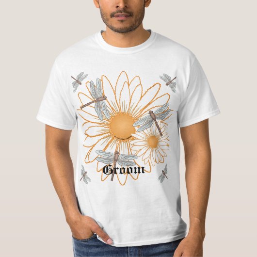 White Daisy Brigadegroom T - Shirt (Vorderseite)