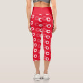 White Daisy Capri Leggings (Rückseite)